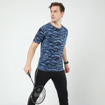 Cotton Printed Half Sleeves Mens Round Neck T-Shirt